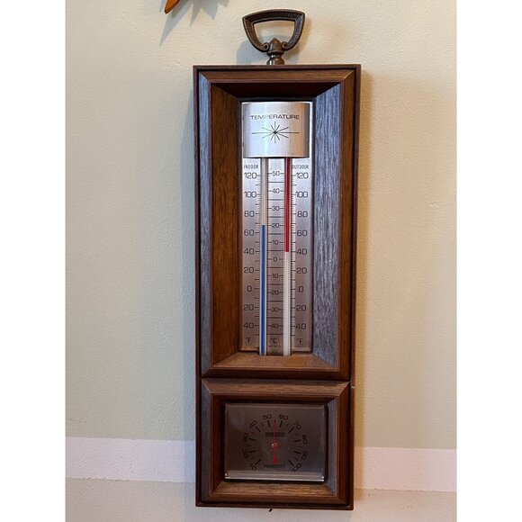 Vintage Springfield Lynwood Indoor/Outdoor Weather Station - Picture 1 of 5